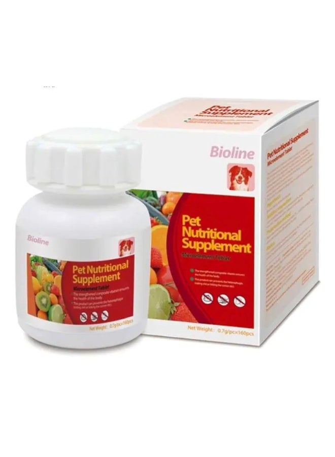 Pet Nutritional Supplement Microelement Tablets for Dogs – 160 Capsules